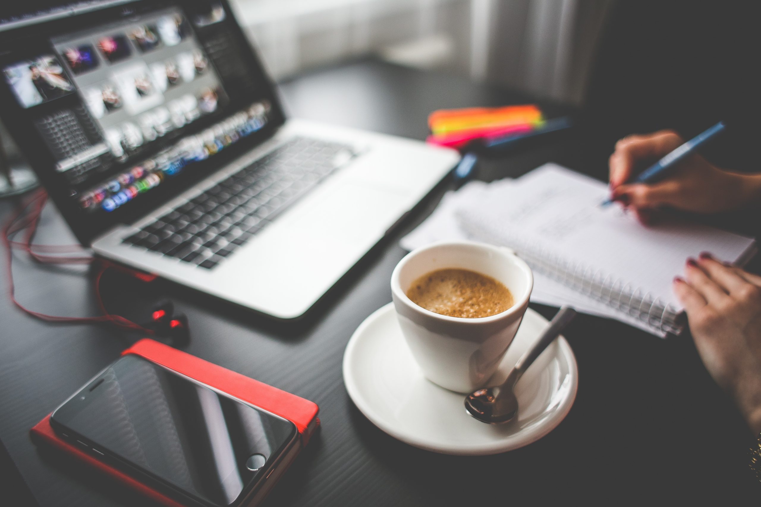 businessman with coffee and laptop